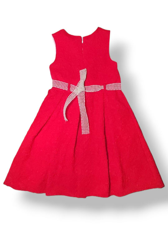 Babydom Mädchen Kleid Ärmellos red