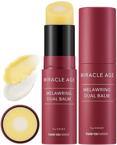 Thank You Farmer Miracle Age Melawring Dual Balm Balm Προσώπου για Ενυδάτωση, Αντιγήρανση & Πανάδες με Προβιοτικά 10gr