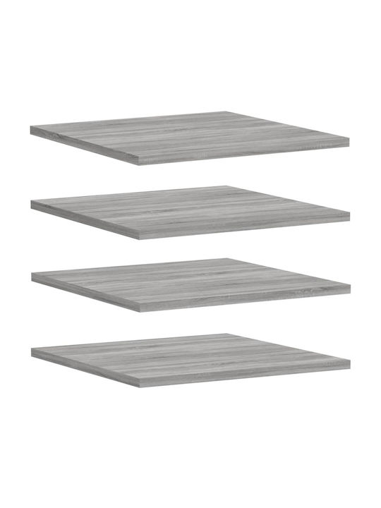 Shelves Wall Grey Sonoma 4pcs 40x50x1.5cm