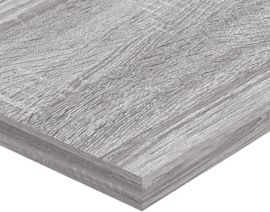Rafturi Gri Sonoma (4 Bucăți) 60x20x1.5 cm
