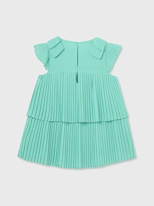 Mayoral Kids Dress Sleeveless Turquoise