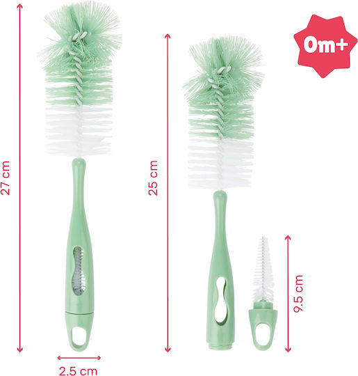 Badabulle Reinigungsbürste für Babyflaschen Grün 1Stück