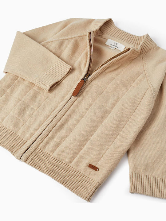 Kids Cardigan Knitted Beige