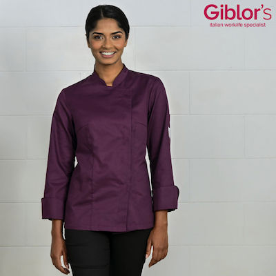 Giblor's Chef Long Sleeve Jacket Purple