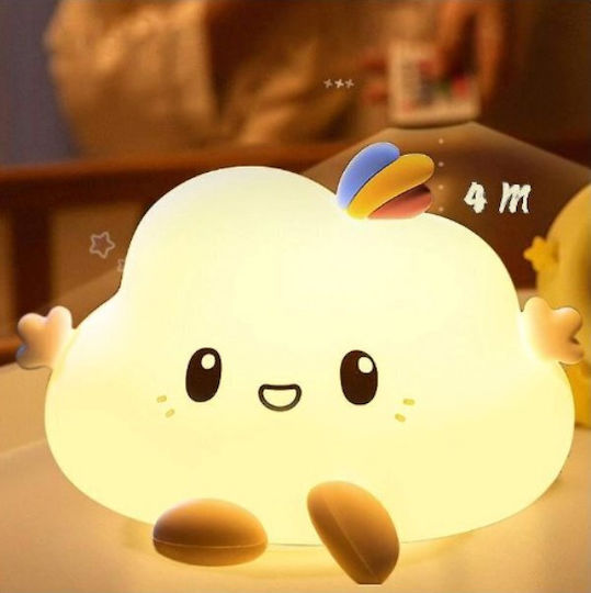 Kids Decorative Lamp White 14x10cm