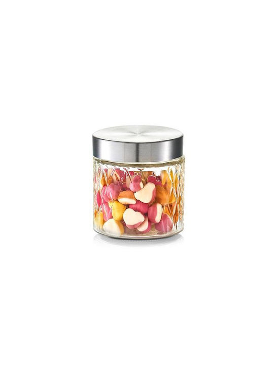 Storage Vase General Use with Cork Glass Transparent 750ml