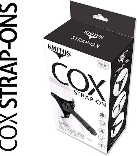 Kiotos Cox Gurtzeug mit Dildotyp in Schwarz Farbe