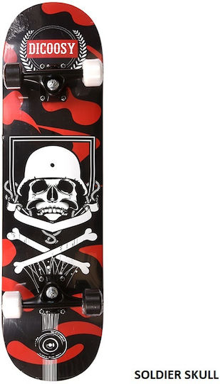 Athlopaidia Soldier Skull 8" Complete Shortboard Yellow