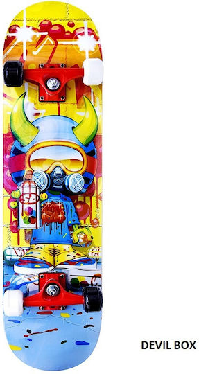 Athlopaidia Soldier Skull 8" Complete Shortboard Yellow