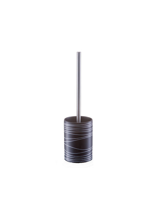 Zeller Badezimmer-Accessoire-Set Keramik Schwarz 4Stück