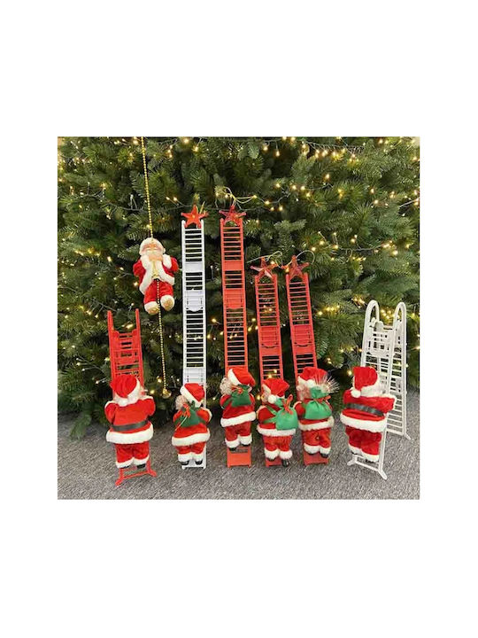 Santa Claus in Ladder Red Christmas Santa