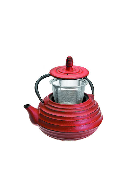 Ibili Kettle Cast Iron Red 700ml