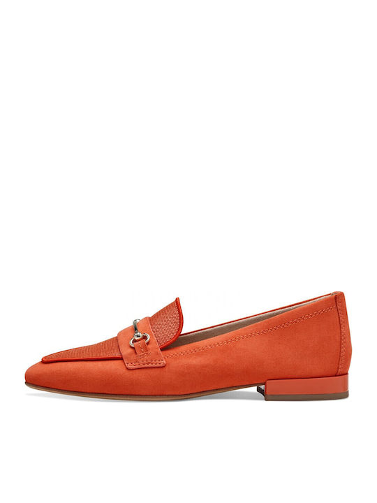 Women's Moccasins in Orange Color