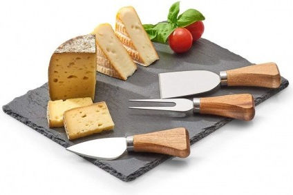 Zeller Platou de Servire pentru Brânzeturi Lemn 24x18buc 4buc