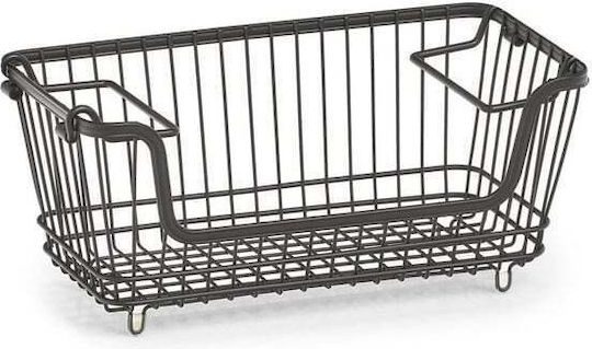 Zeller Obstschale Metallisch Schwarz 32x16.5x14.5cm