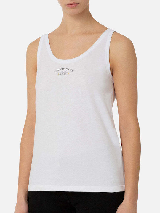 Elisabetta Franchi Women's Athletic Blouse Sleeveless White