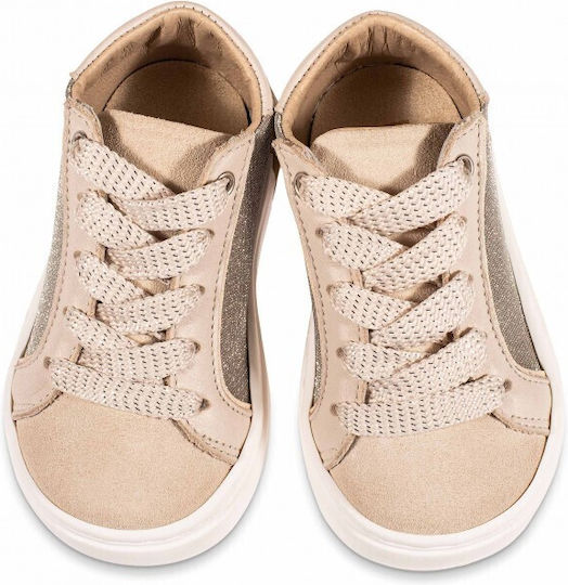 Babywalker Βαπτιστικά Δερμάτινα Sneakers Platinum