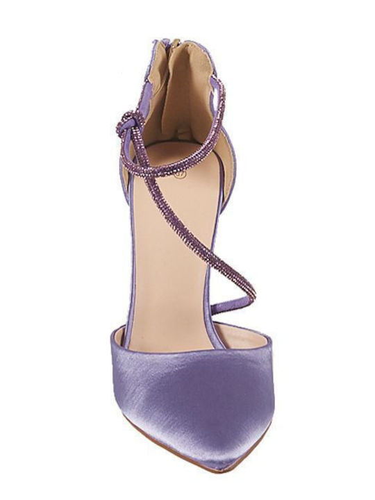 Purple Heels with Strap