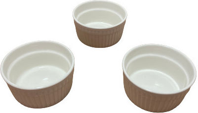 Excellent Houseware Bol de Servire Rotund din Porțelan Alb cu Diametru 10buc 3buc