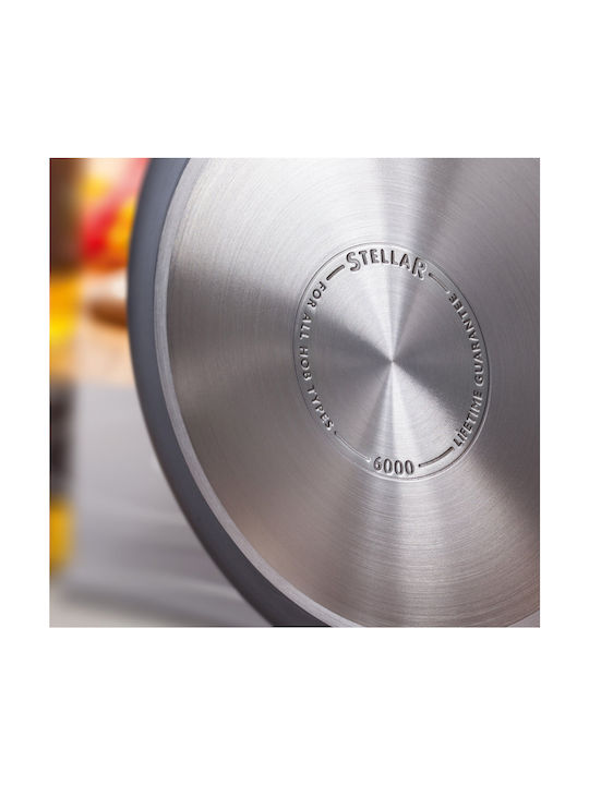 Horwood Wok Din Aluminiu Hard Anodizat Cu Capac Cu Acoperire Antiaderentă