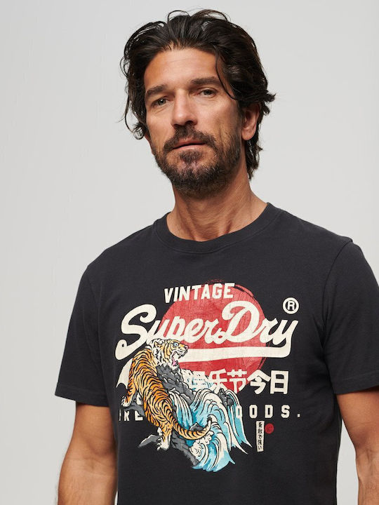 Superdry T-shirt Bison Black