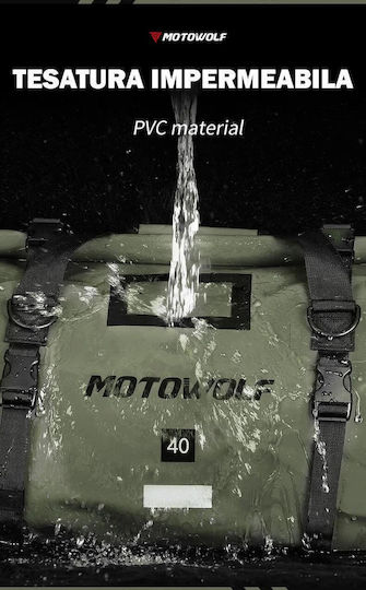 Motowolf Trockentaschen Umhängetasche / Handtasche 40lt Schwarze