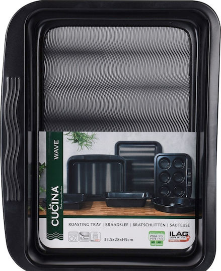 Koopman Tavă De Copt Din Oțel Inoxidabil 33.5x28cm Koopman Tavă De Copt Din Oțel Inoxidabil 33.5x28cm