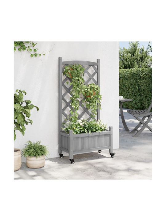 vidaXL Pot Wooden Grey 55x55cm.