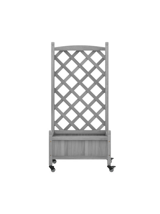 vidaXL Pot Wooden Grey 55x55cm.