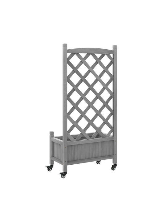 vidaXL Pot Wooden Grey 55x55cm.