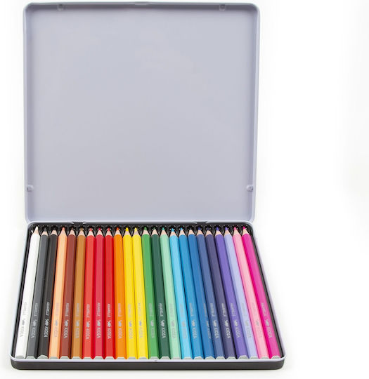 Wasserfarbstifte 24 Farben in Metallbox Kidea