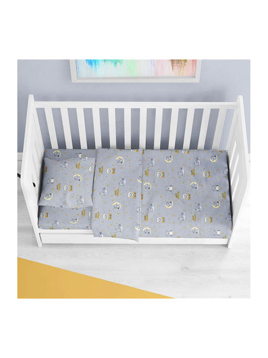 Dimcol Kids Cotton Pillowcase 50x70cm Grey
