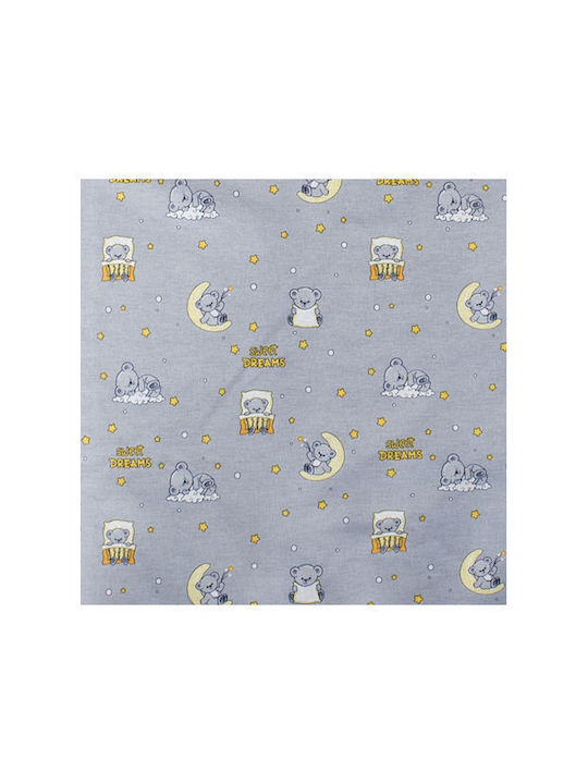Dimcol Kids Cotton Pillowcase 50x70cm Grey