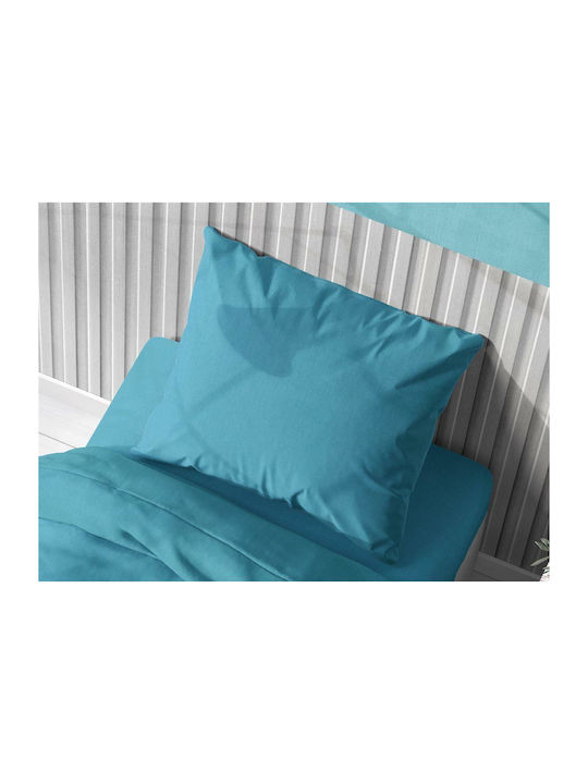 Dimcol Solid Kids Cotton Pillowcase 50x70cm Turquoise 1930813106249329