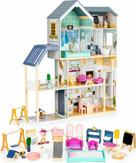 Ecotoys Ξύλινο Κουκλόσπιτο