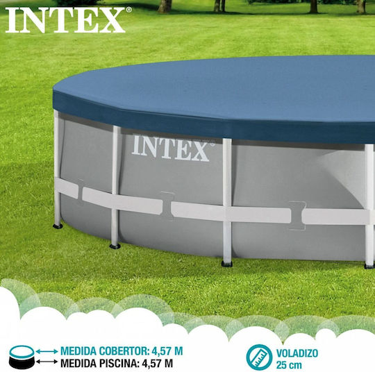 Intex Sun Protective Round Pool Cover Prism & Metal Frame Diameter 457cm 1pcs
