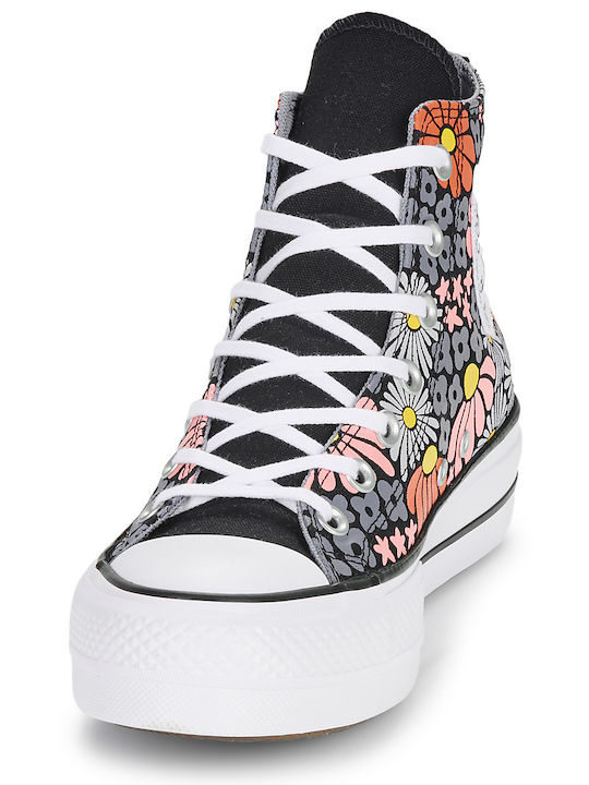 Chuck Taylor All Star Lift Γυναικεία Flatforms Μποτάκια Πολύχρωμα