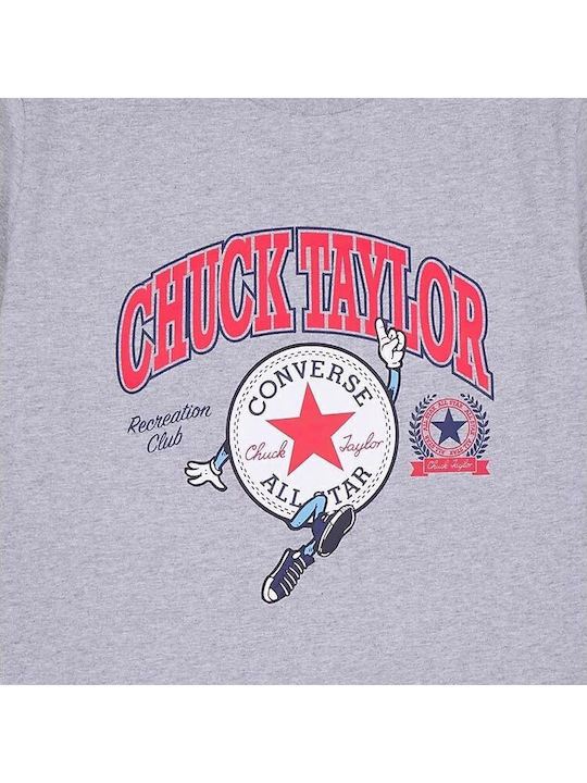 Chucks Retro Collegiate Polo Herrenblusen Kurzarm Graue