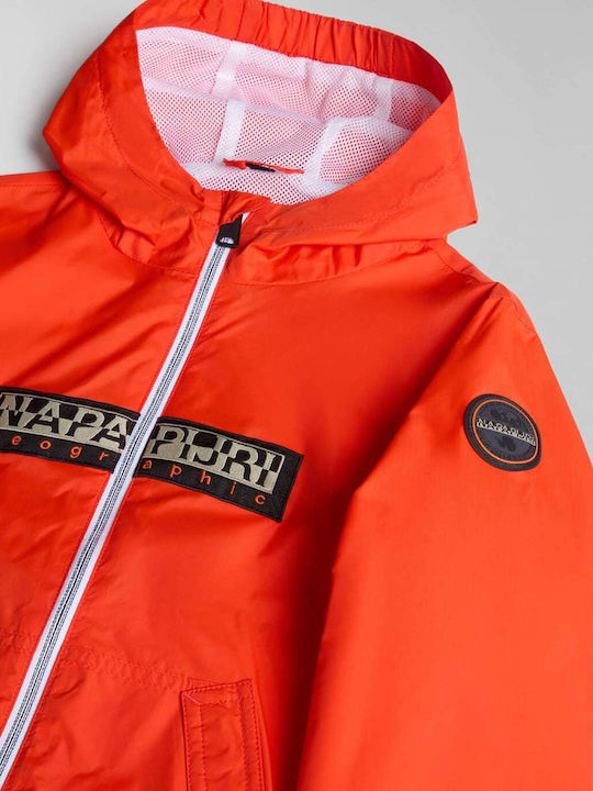 Kids' Casual Jacket with Hood Orange Acree Open