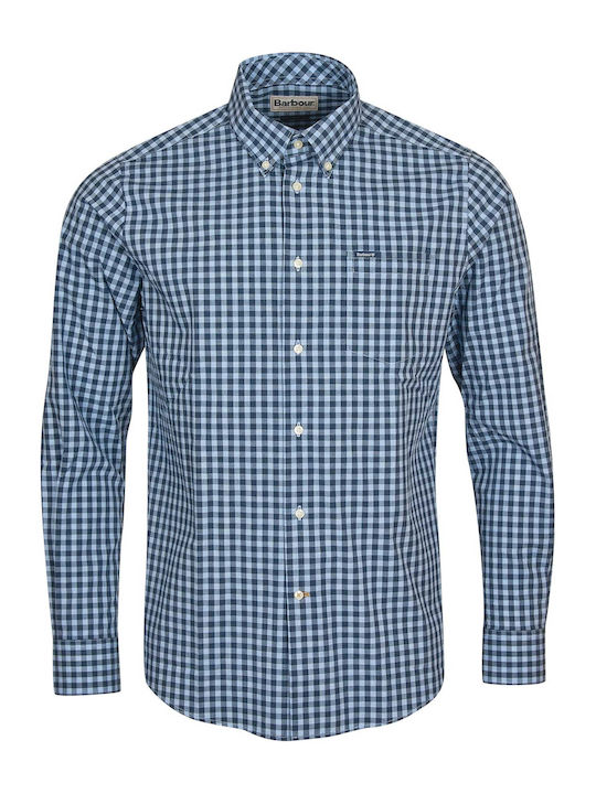 Barbour Men's Shirt Long Sleeve Blue