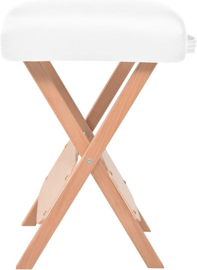 vidaXL Beauty Chair with Adjustable Height White