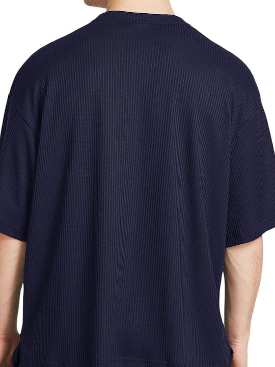 Under Armour Rival Waffle Men's Short Sleeve T-shirt Navy Blue