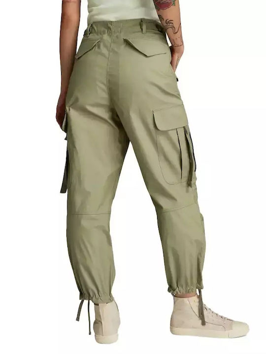 G-Star Raw Women's Cotton Cargo Trousers Green