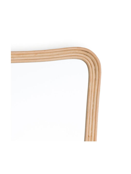 La Redoute Interieurs Καθρέπτης Τοίχου με Μπεζ Rattan Πλαίσιο 92x63cm