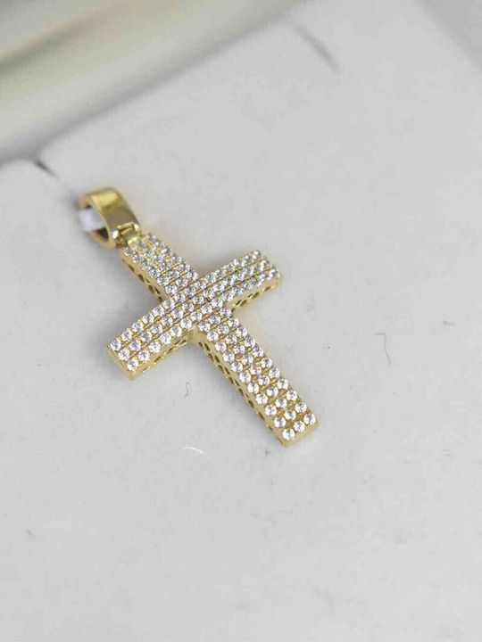 Cruci de Aur pentru Femei 14K cu Lanț EM-0007