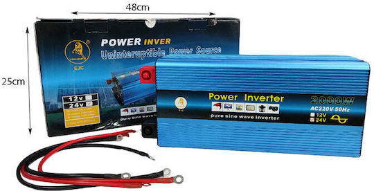 EJC Inverter Αυτοκινήτου 2000W για 24V DC