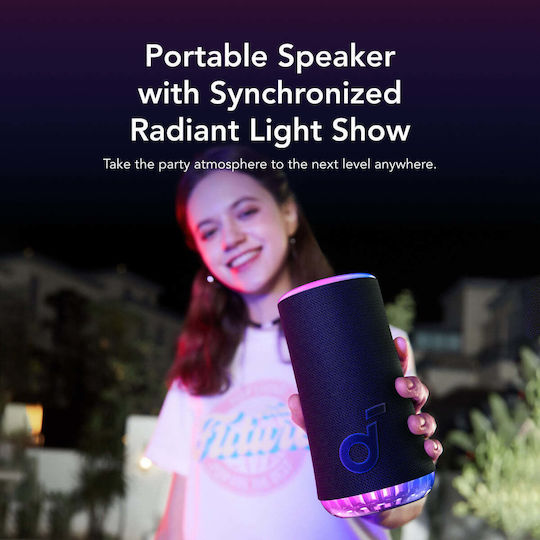 Anker SoundCore Glow Waterproof Bluetooth Speaker 30W with Battery Life up to 18 hours Black