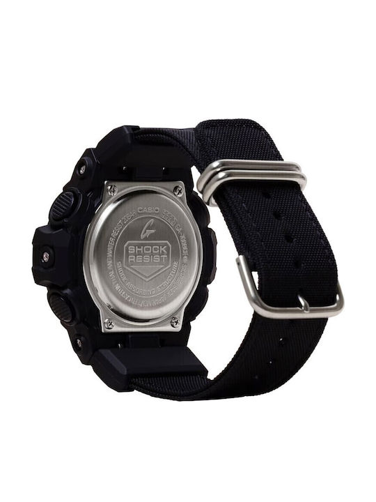 Casio G-shock Analog/Digital Men's Watch 53.5mm Chronograph Battery with Black Rubber Strap