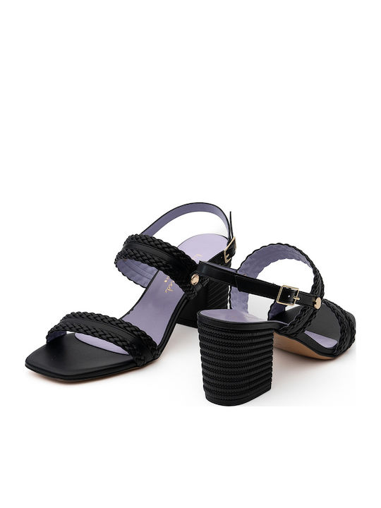 Leder Sandalen Schwarz