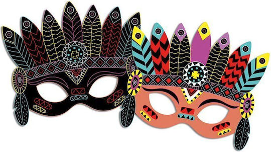 Janod Carnival Masks Scratchboard Creative Set